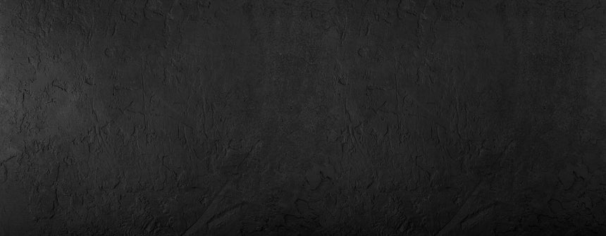 Black Concrete Toughened Glass Kitchen Splashback - Adhesive Included