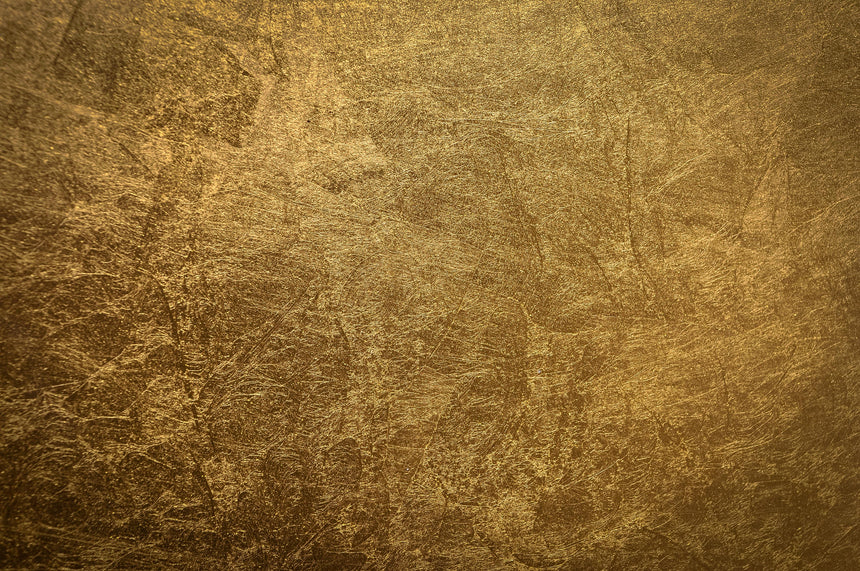 Gold Venetian Plaster Toughened Glass Kitchen Splashback - Adhesive Included