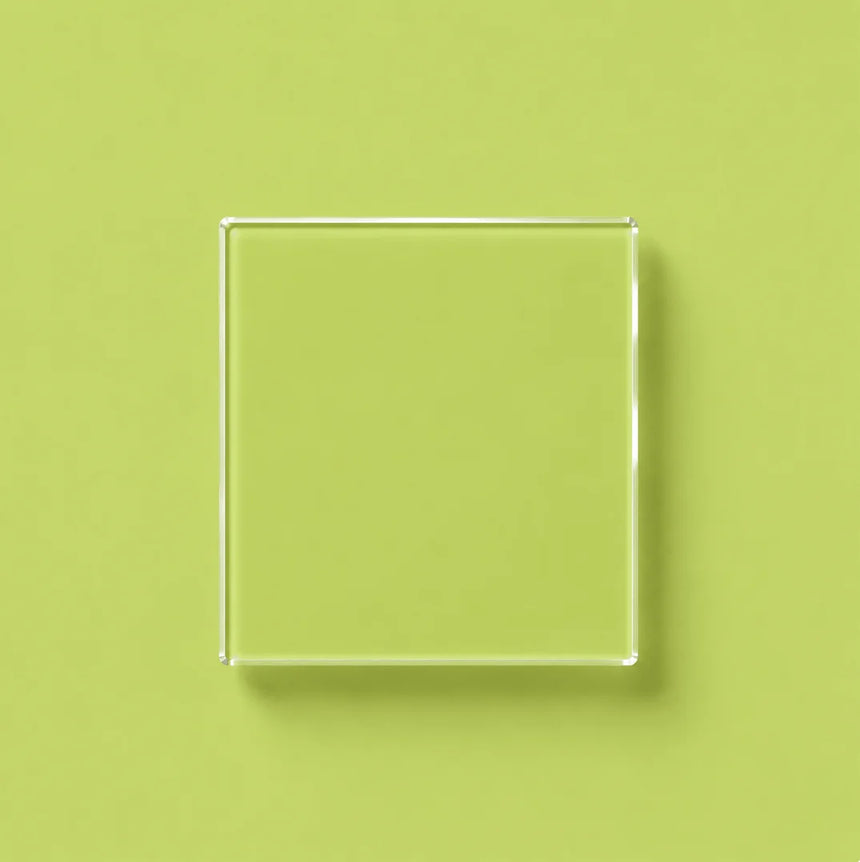 Kiwi green glass splashback
