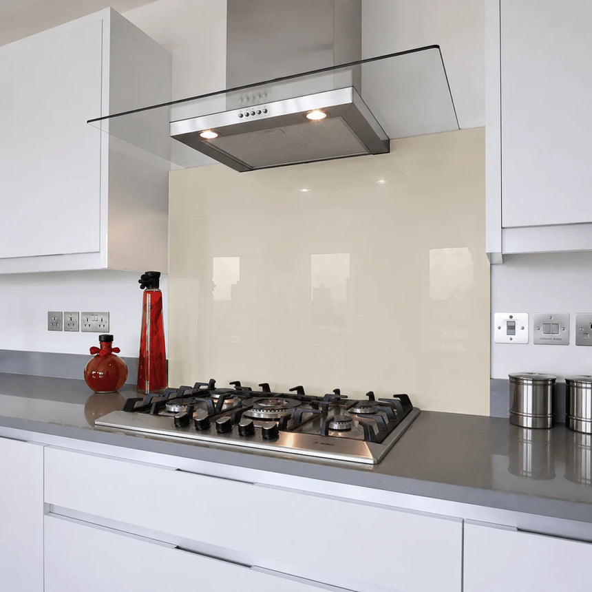 Scholars white glass splashback