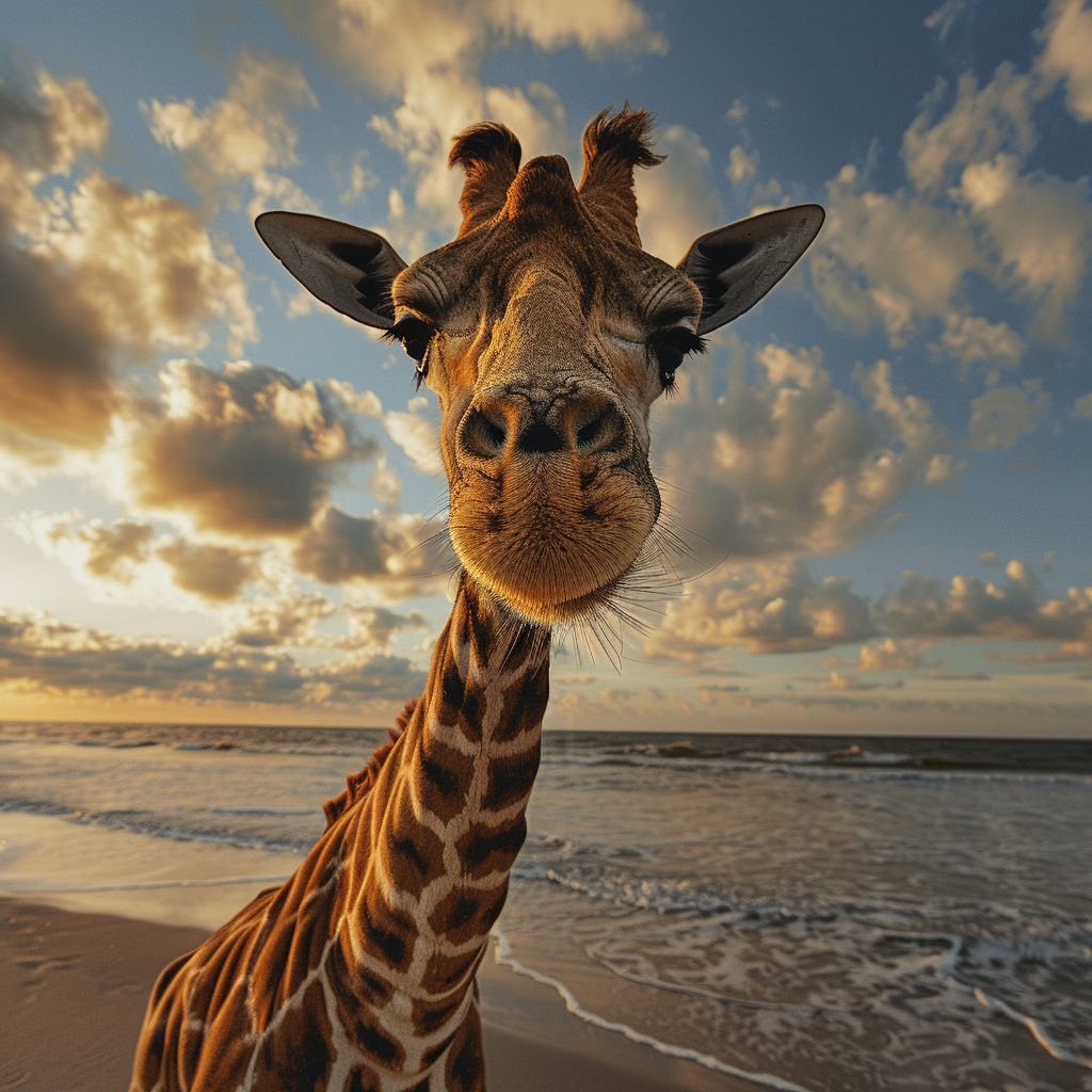 Giraffe Toughened Glass Kitchen Splashback - Adhesive Included