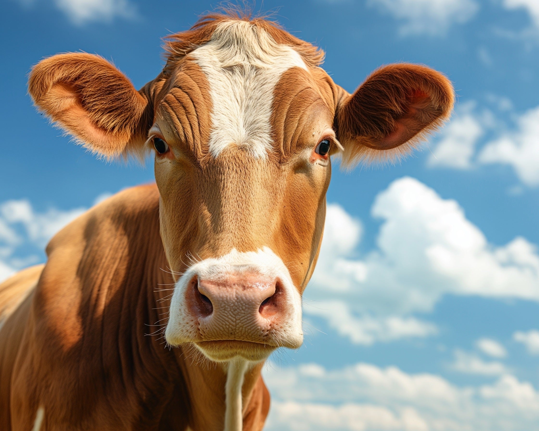 Brown Cow Toughened Glass Kitchen Splashback - Adhesive Included