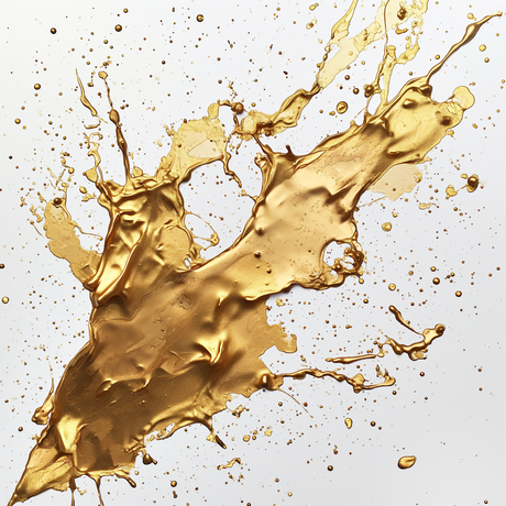 Gold Splash Toughened Glass Kitchen Splashback - Adhesive Included