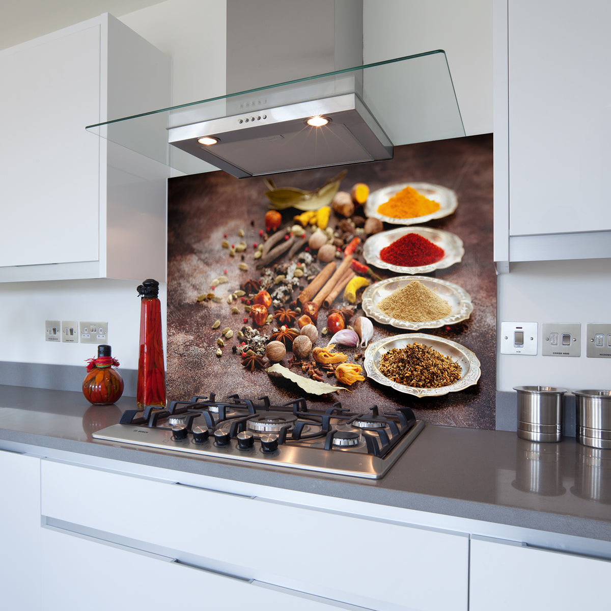Spices V2 Toughened Glass Kitchen Splashback – RAPID SPLASHBACKS LIMITED