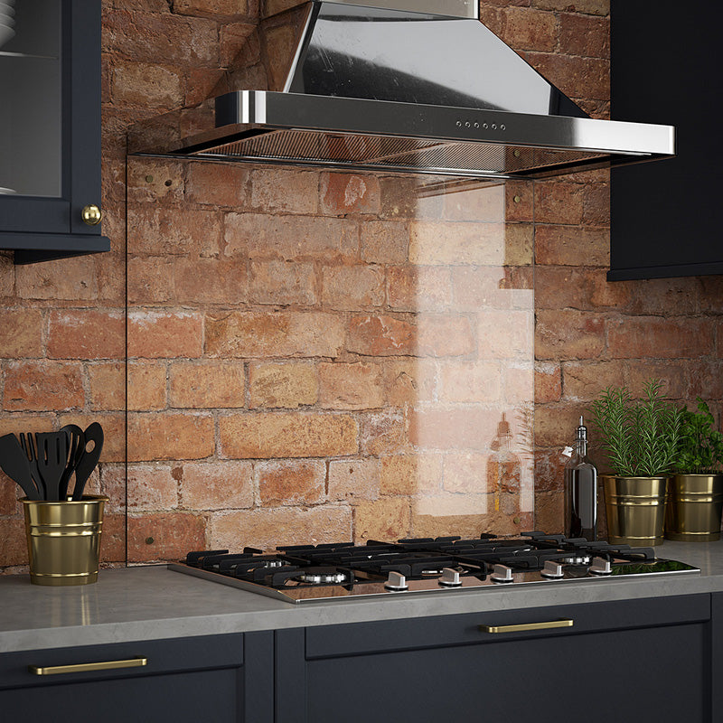 Clear Toughened Glass Splashback