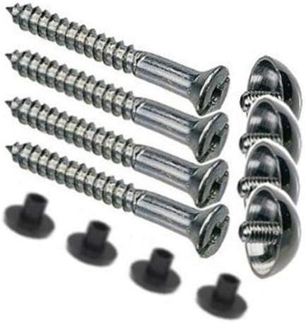 Clear Toughened Glass Splashback with holes and fixings