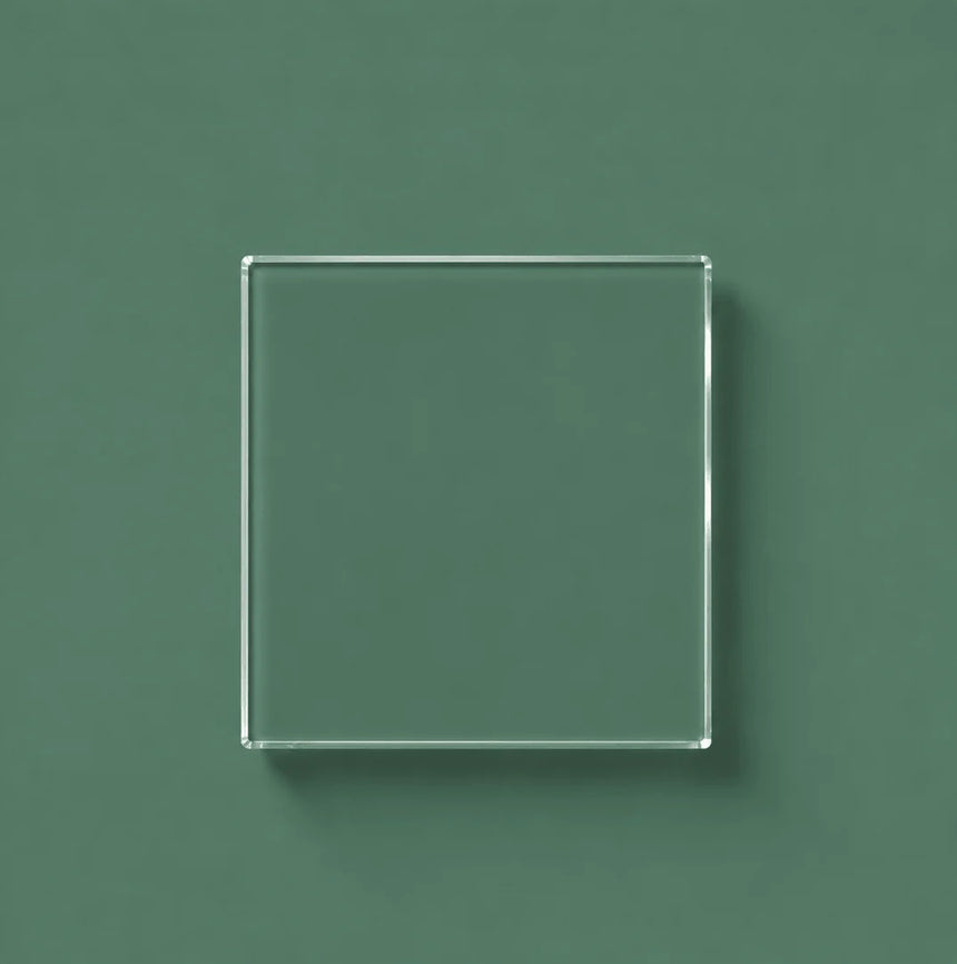 Emerald green glass splashback