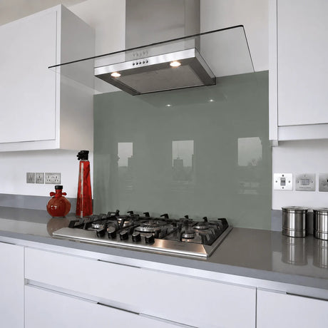 Woodland Haze Glass Splashback behind hob