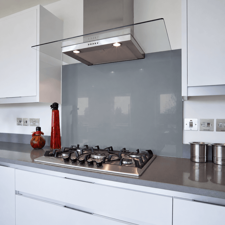 Grey Glass Splashback