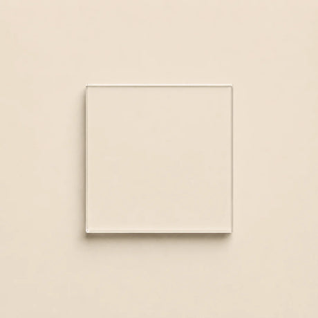 Limewash white glass splashback