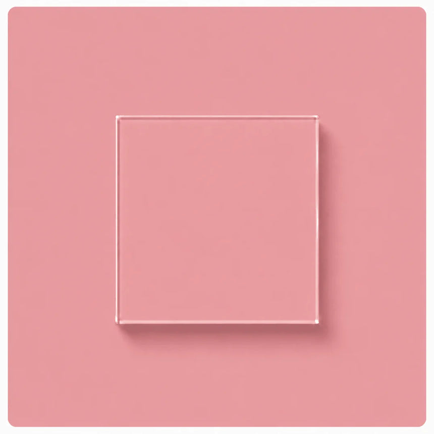 Rosy keepsake pink glass splashback